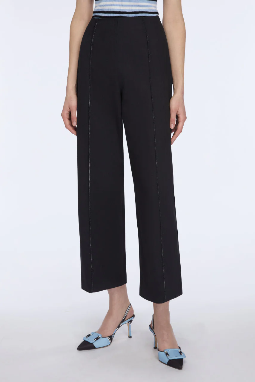 Daffy Trouser in Black Denim - Image 4