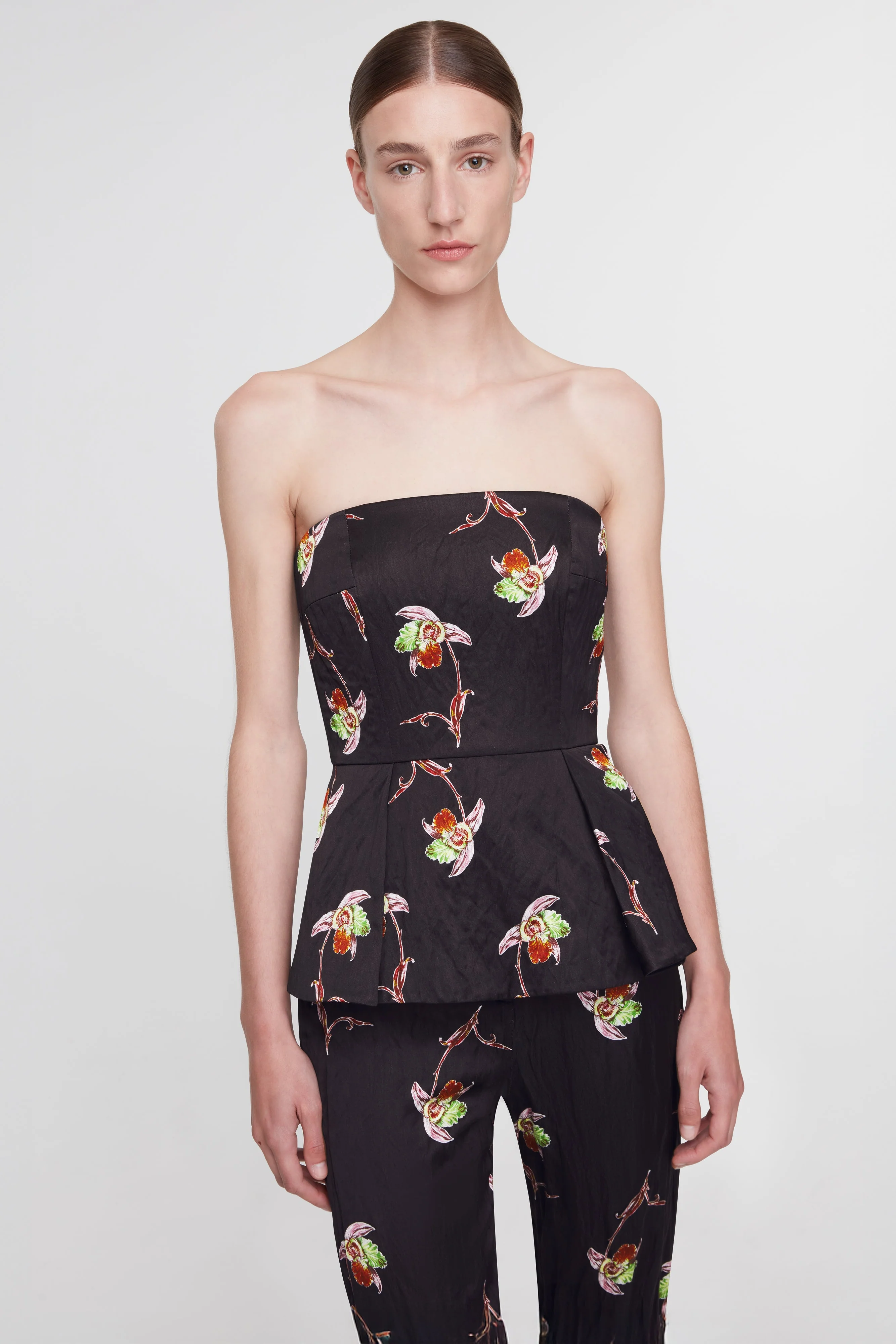 Jadiel Top In Black Satin - Image 3