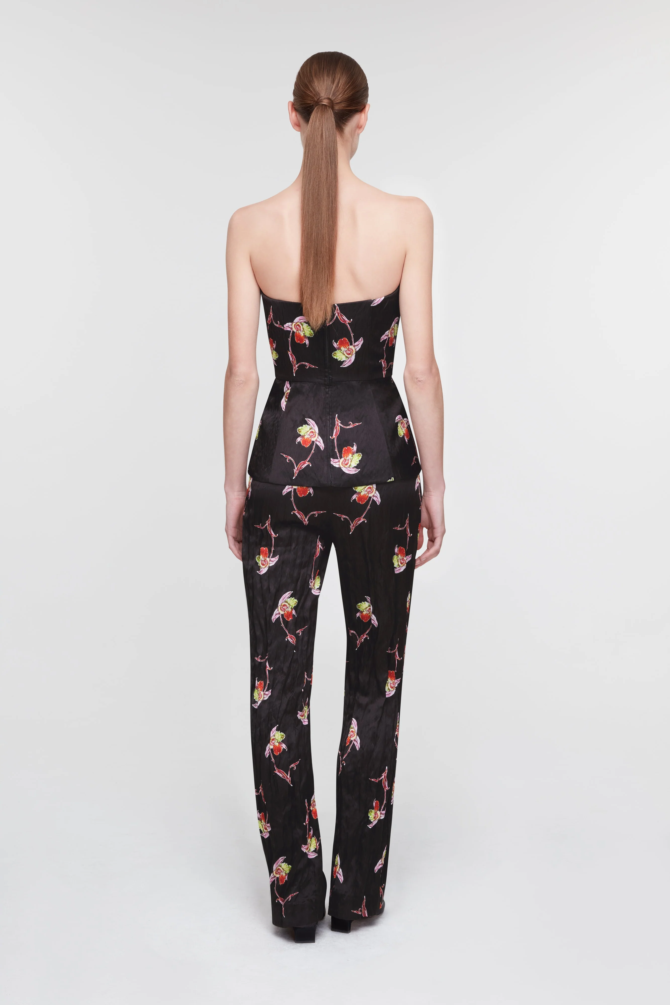 Jadiel Top In Black Satin - Image 4