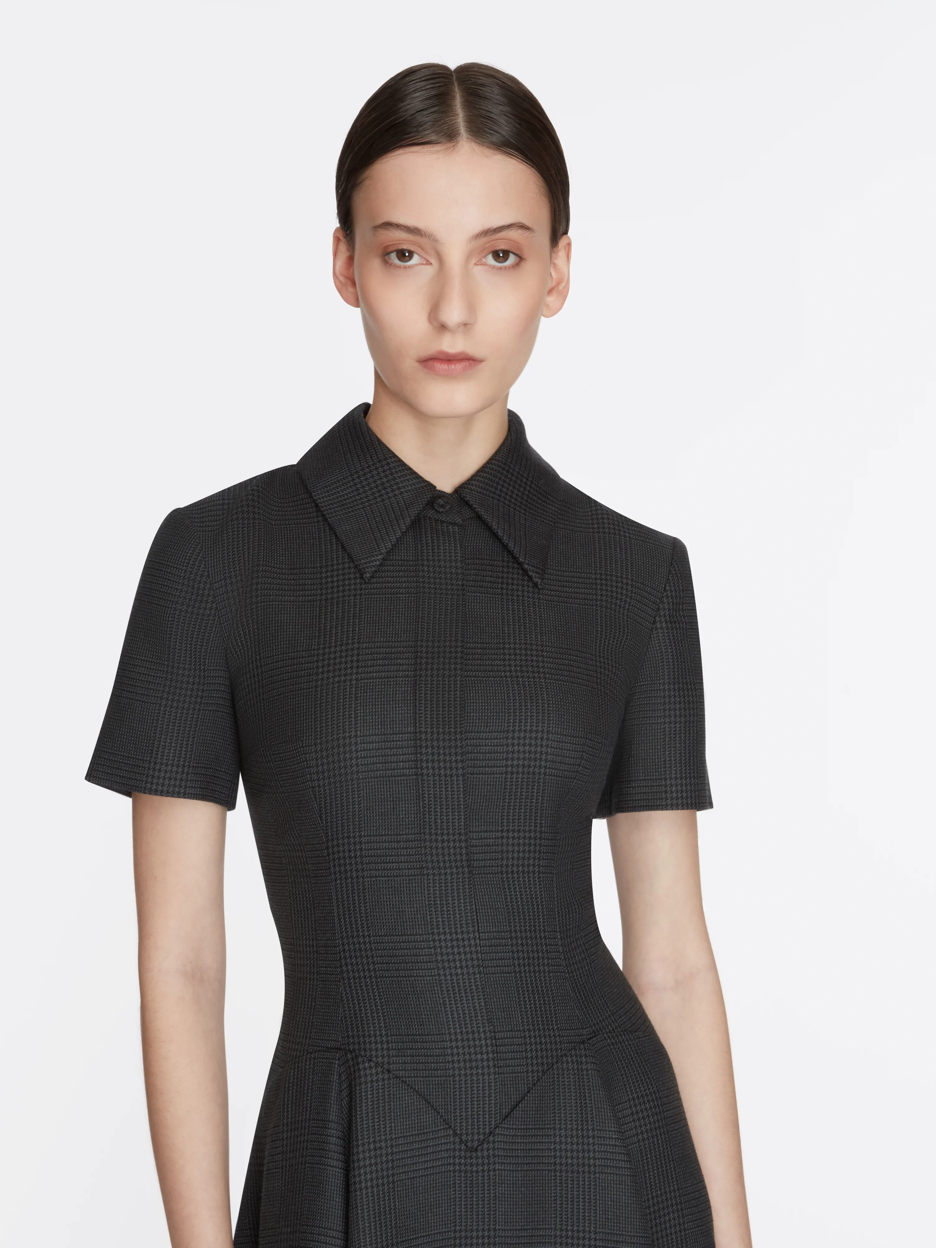 Jody Dress in Charcoal and Black Prince of Wales - Image 4