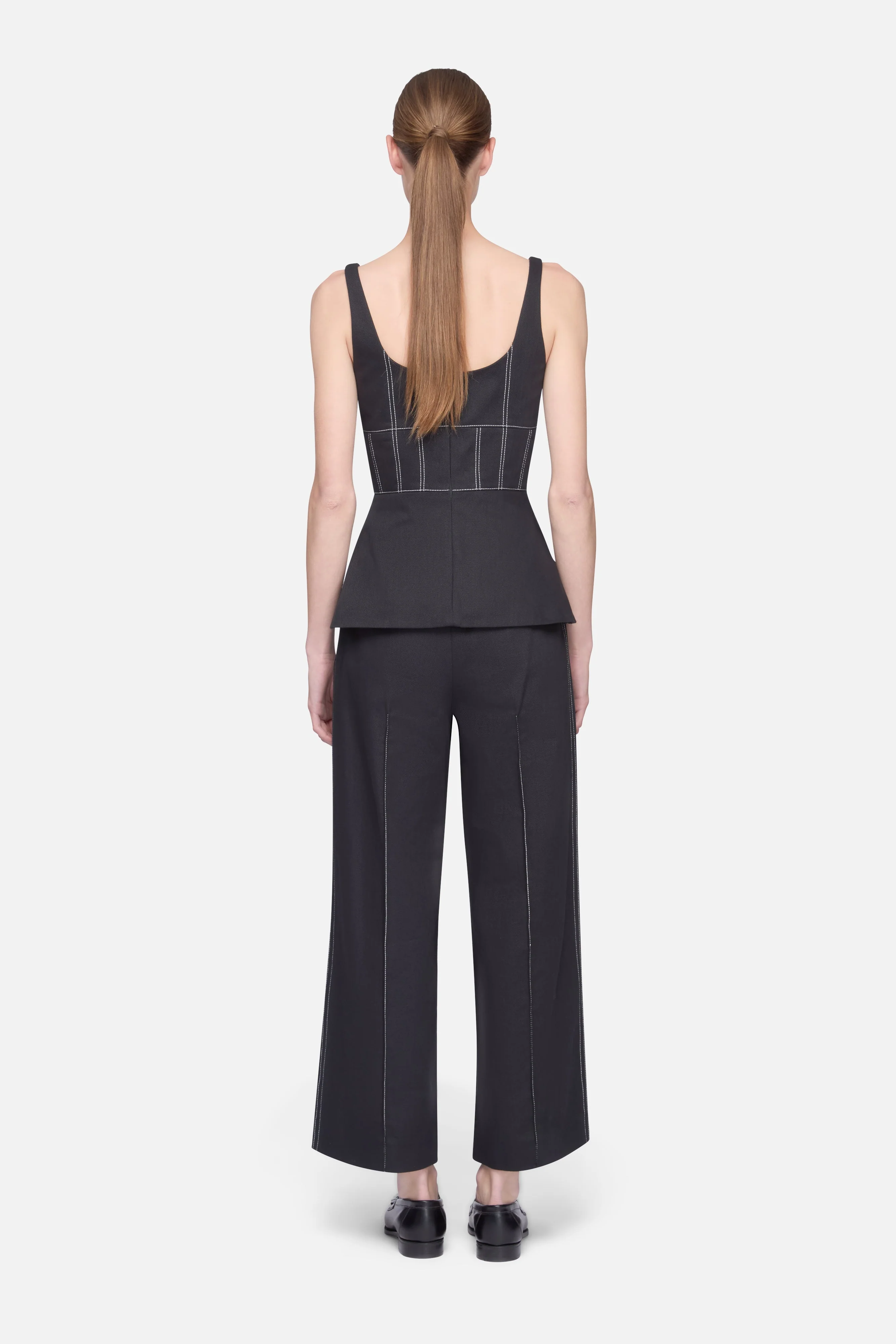 Narran Top in Black Denim - Image 5