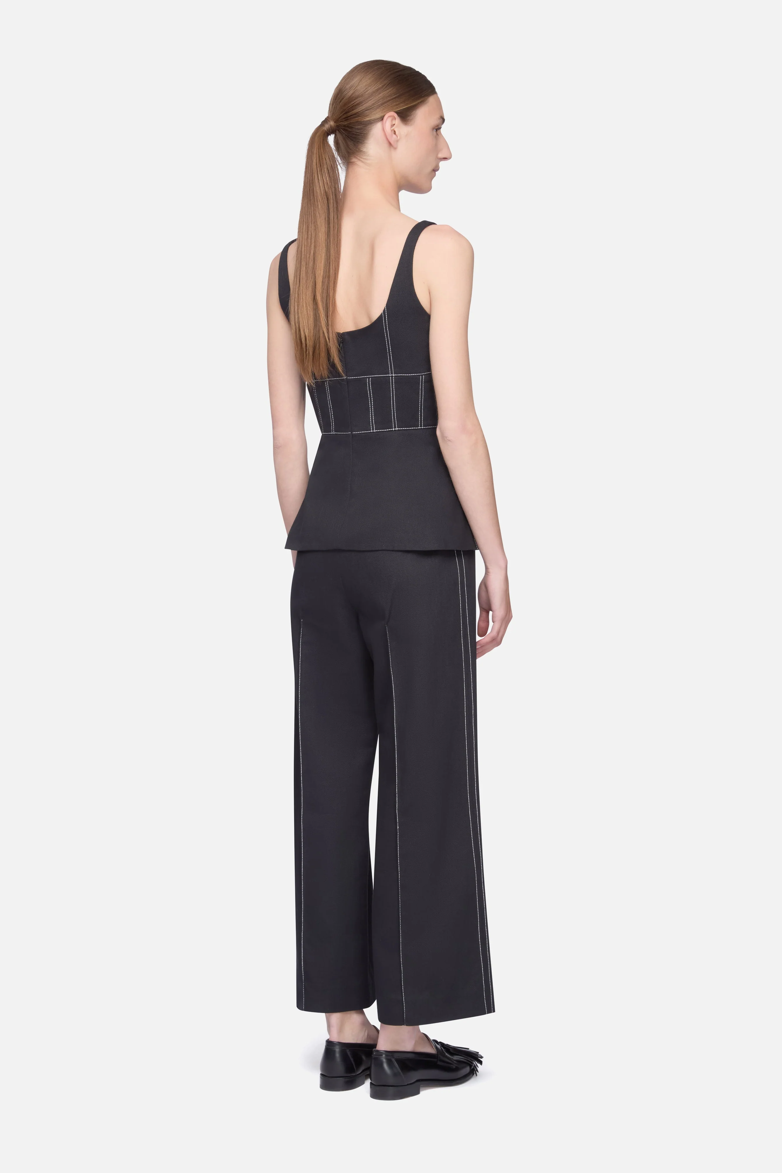 Narran Top in Black Denim - Image 6
