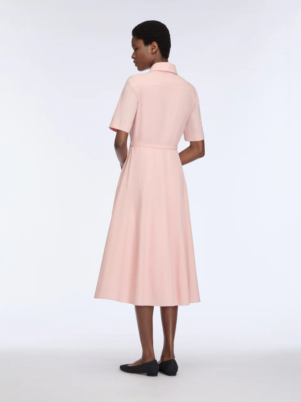 Rubie Dress in Light Pink Cotton Popclan - Image 5