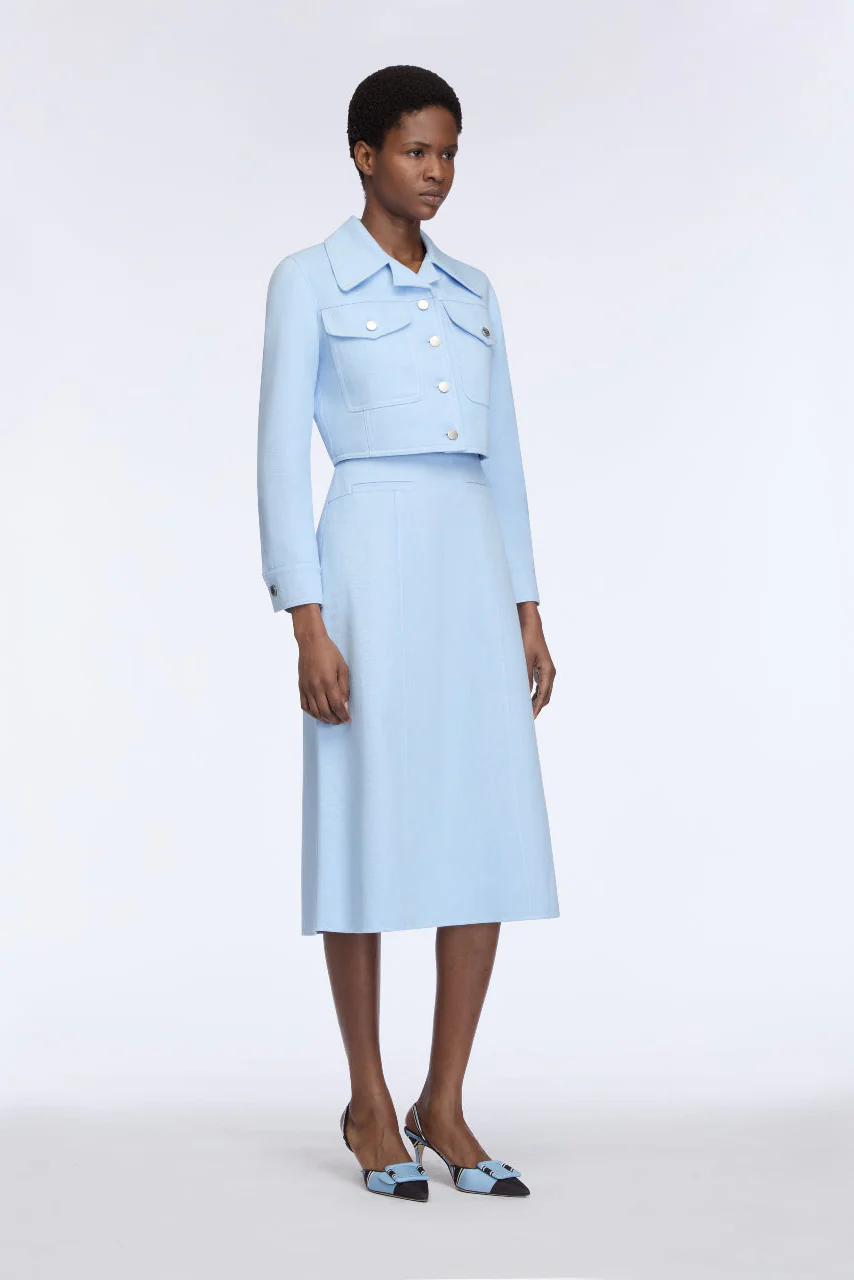 Wilder Skirt in Icy Blue Denim - Image 3